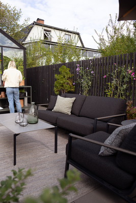 Brafab Lyra soffa Svart / Teddy black