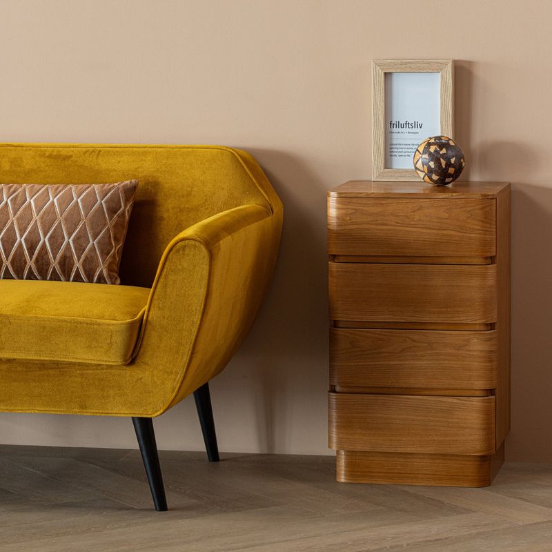 WOOOD Fejo byrå med 4 lådor i brun MDF