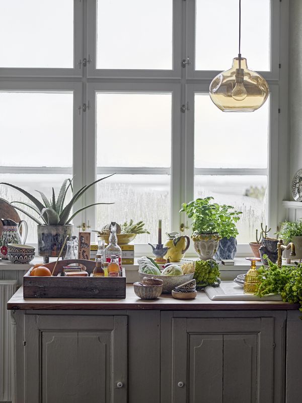 Bloomingville Azizi Pendellampa, Brun, Glas