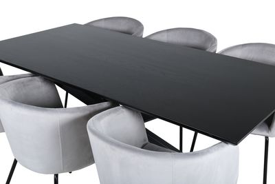 Venture Home Matgrupp Piazza med stolarna Berit