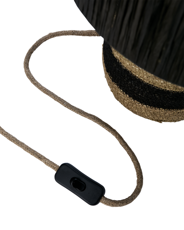 Affari of Sweden LANDO Bordslampa, Svart/Natur