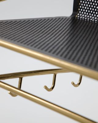 House Doctor Wally Hylla Antik Mässingsfärg Svart