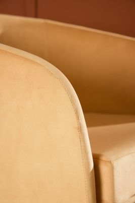 Venture Home Fluffy Fåtölj i Gul Sammet