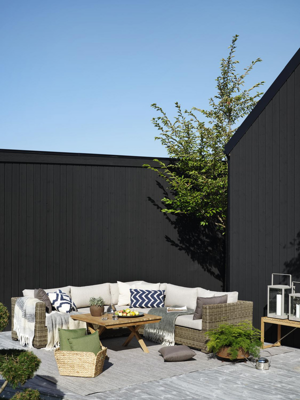 Brafab Handzame Pläd Ljusgrå