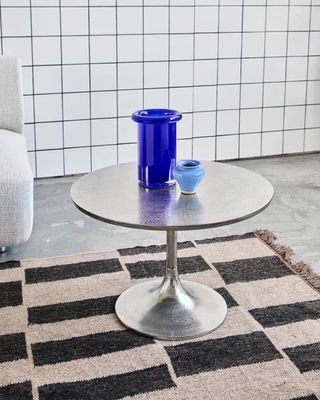 House Doctor Pan Sidobord Silver finish