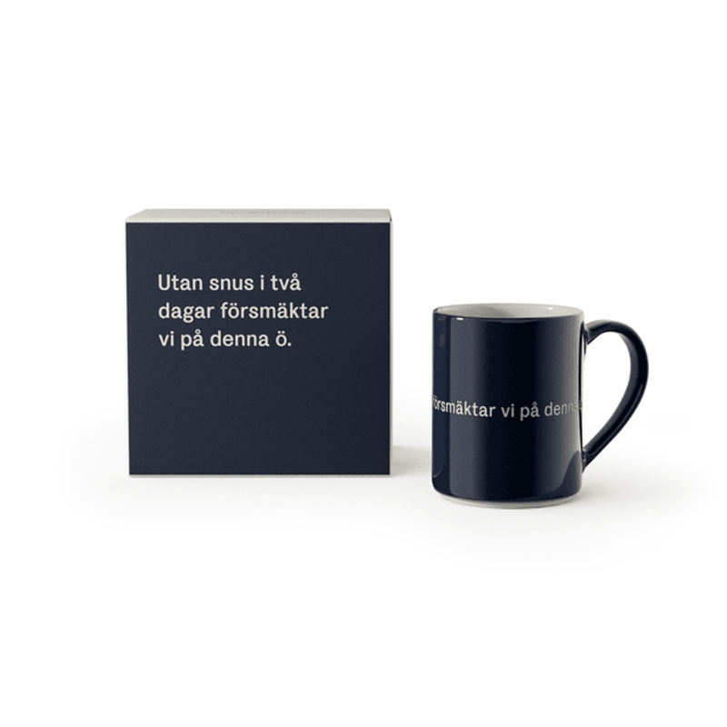 Design House Stockholm Astrid Lindgren mugg "Utan snus i två dagar" Nr. 12