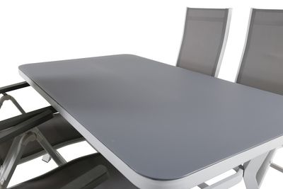 Venture Home Virya, Albany Matgrupp Grå Vit