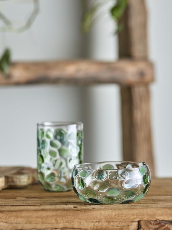Creative Collection Rondha Skål, Grön, Glas - 4-pack