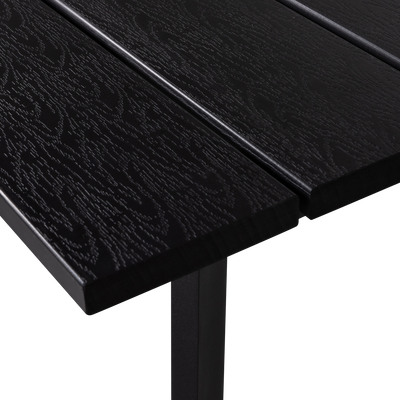 WOOOD Veerle Matbord Aluminium/Polywood Antracit 220x100 cm