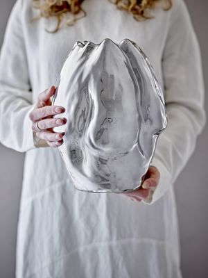 Bloomingville Bobby vas, silver, stengods