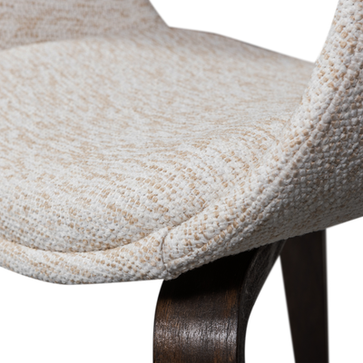 WOOOD Yossi Matstol Naturell med Mörkbruna Träben 2 st