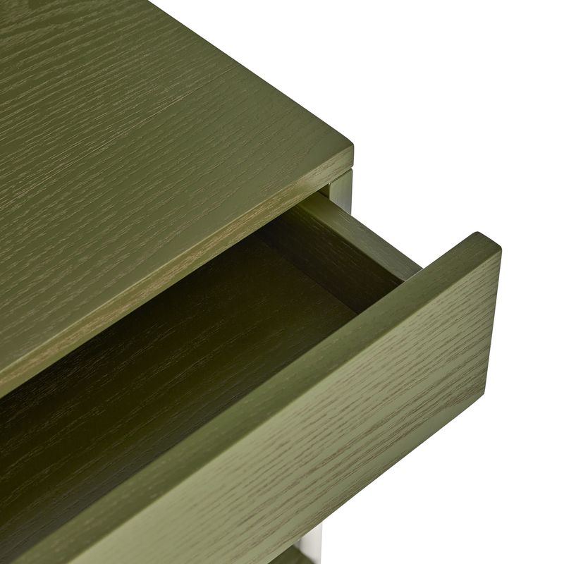 Hübsch Noir Sängbord Grön/Off-white 48x32xh60cm