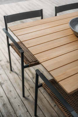 Brafab Shad Matbord 90x240 cm Teak/Antracit