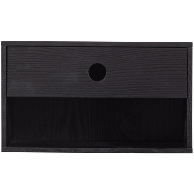 WOOOD Nancy Hängande Nattduksbord Svart