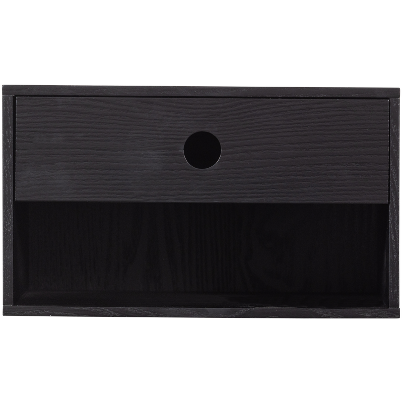 WOOOD Nancy Hängande Nattduksbord Svart