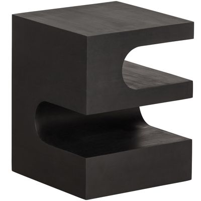 WOOOD TOMA Sidobord i Svart Mangoträ