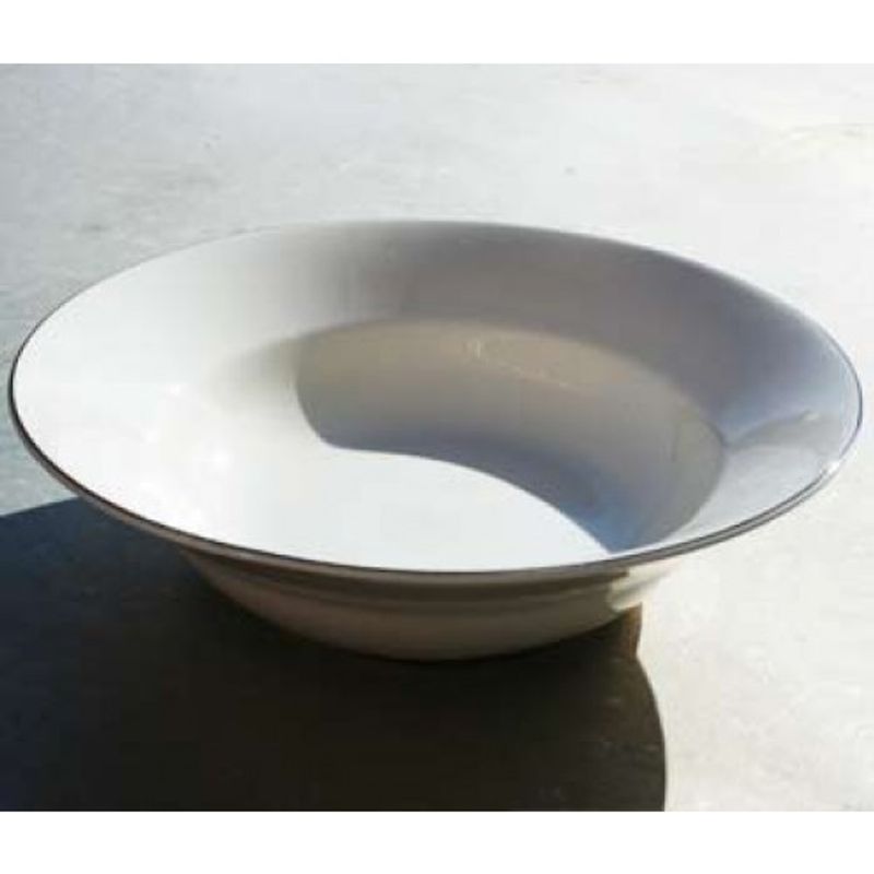 Gustavsberg NATUR Snövit, Tallrik 29 cm, djup, stengods