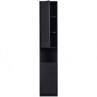 WOOOD FINCA Förvaringsskåp 40 cm Massivt Furu Djupsvart