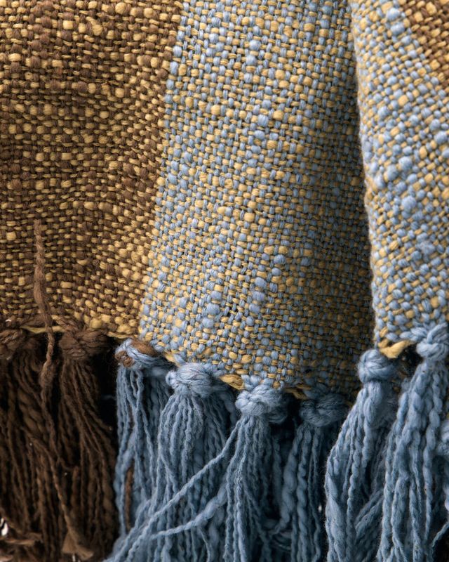 House Doctor Ponra Överkast Brun/Ljusblå