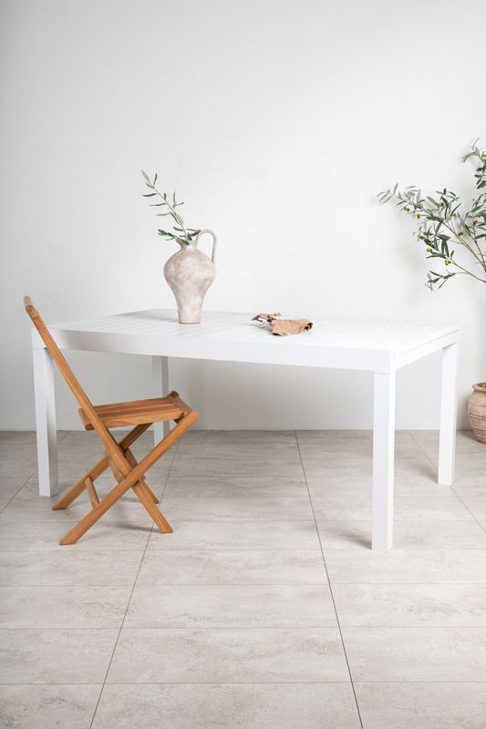 Venture Home Marbella Bord i Vit Aluminium