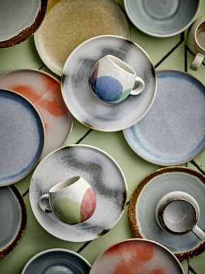 Bloomingville Paula Kopp, Blå, Stengods 9 cm 6-pack