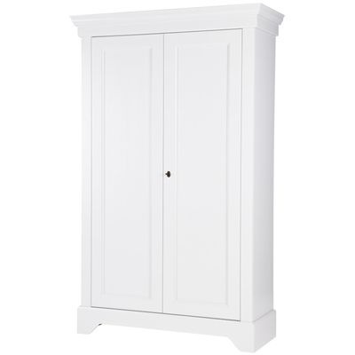 WOOOD Isabel Brocante Vitrinskåp i Vitmålad Furu