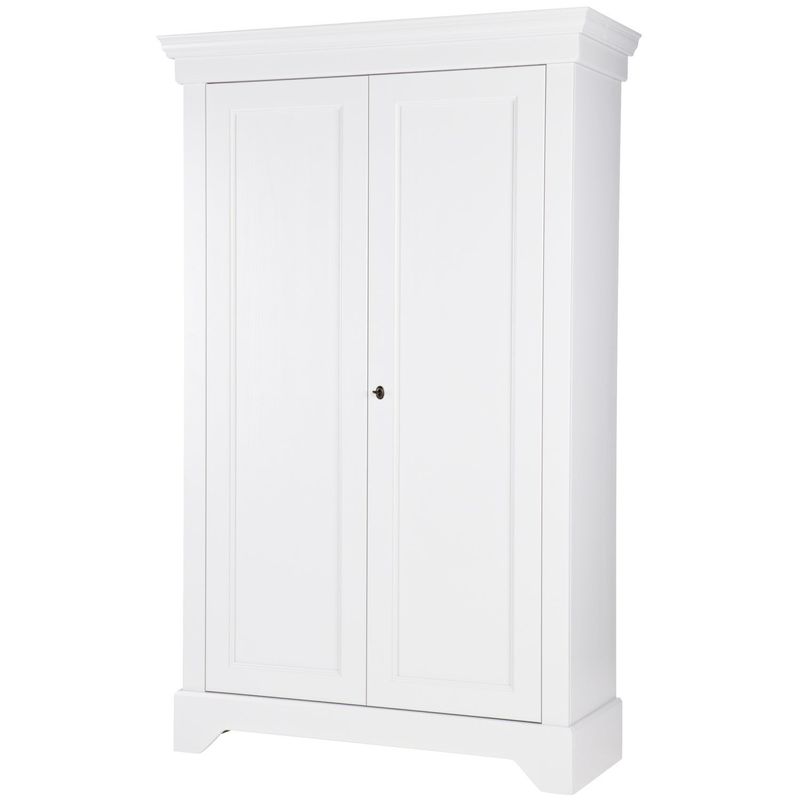 WOOOD Isabel Brocante Vitrinskåp i Vitmålad Furu