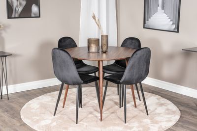 Venture Home Matgrupp Plaza med stolarna Polar