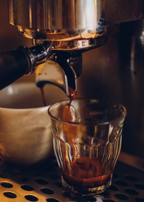 Venture Home Barrista Poster Brun