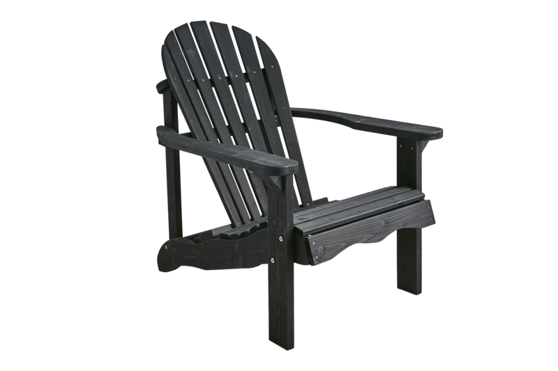 Brafab SKULE Adirondack-stol Svart