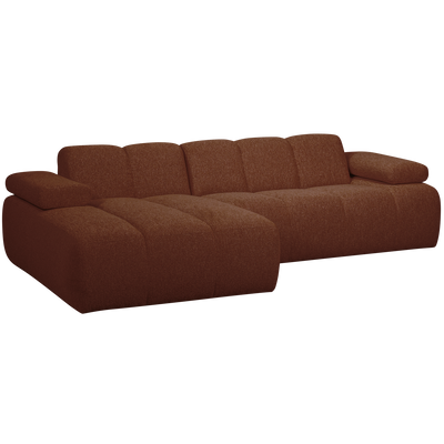 WOOOD Mojo Chaiselongue Soffa Vänster Bouclé Rost