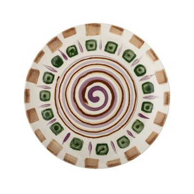 Bloomingville Shama Tallrik, Grön, Stengods - 6-pack