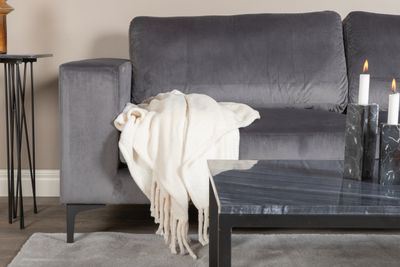 Venture Home Bolero 3-Sits Soffa i Mörkgrå Sammet