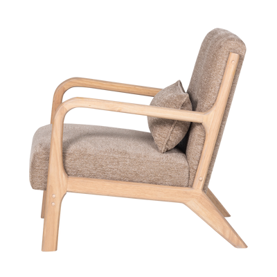 WOOOD Mark Fåtölj i Chenille Sand