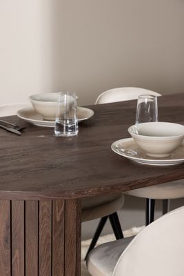 Venture Home Härön Matbord med Velvet Matstol