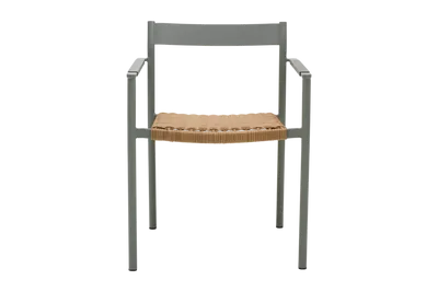 2471-32 DK Chair w armrest - Dusty Green, front