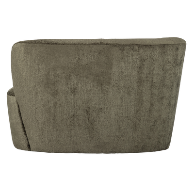 WOOOD STONE SMALL SOFFA VÄNSTER varmgrön [fsc]