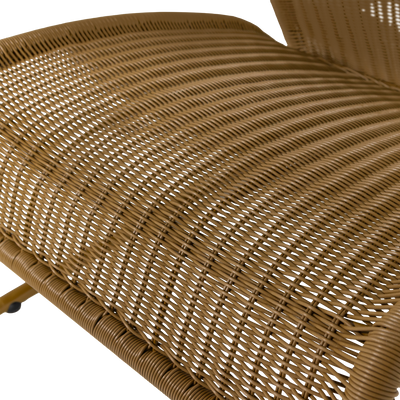 WOOOD WEST Trädgårdsloungestol Honungsgul