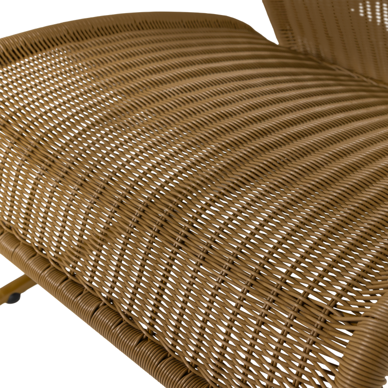 WOOOD WEST Trädgårdsloungestol Honungsgul