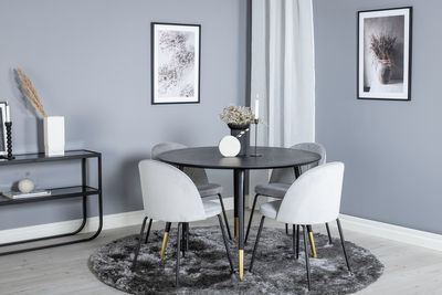 Venture Home Matgrupp Dipp med stolarna Wrinkles