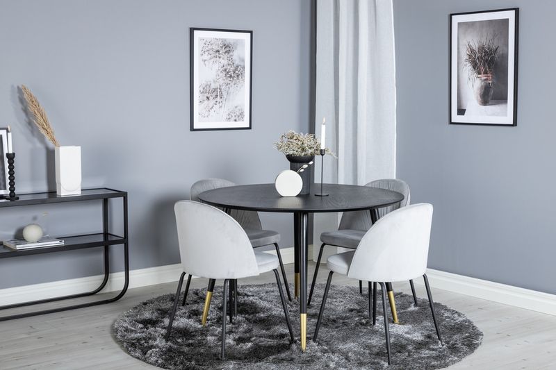 Venture Home Matgrupp Dipp med stolarna Wrinkles