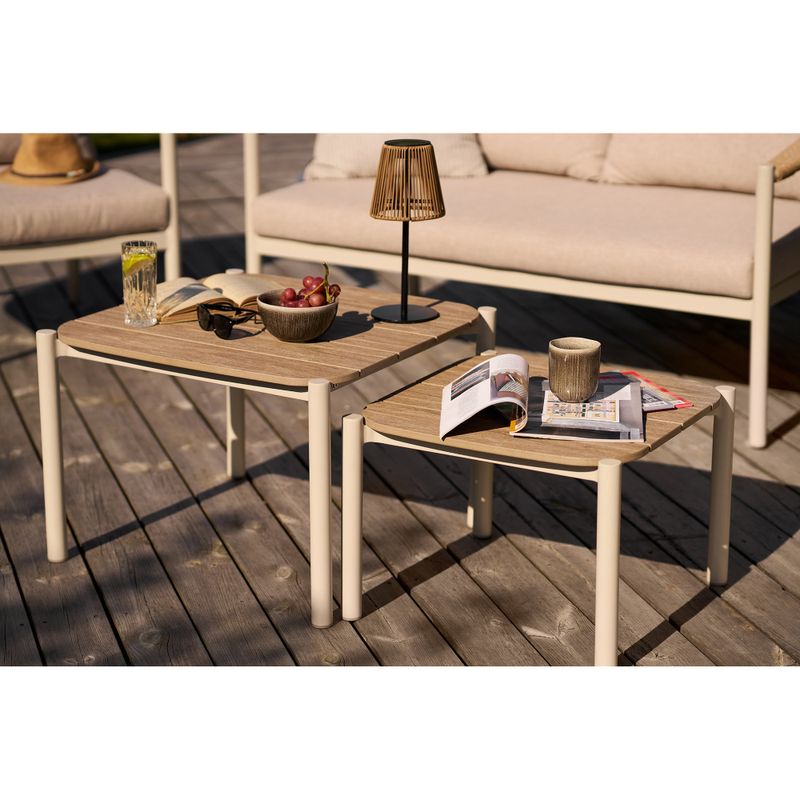 House Nordic Abela Loungeset Sand/Naturell