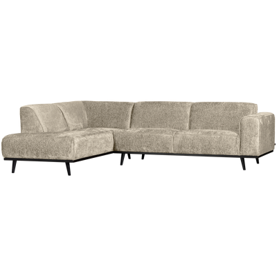 WOOOD Statement Hörnsoffa Vänster i Sammet Wheatfield