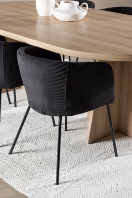 Venture Home Bootcut Matbord med Berit Matstol