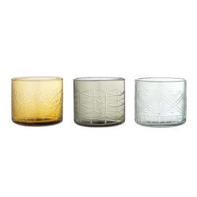 Creative Collection Jozefina Dricksglas, Grön, Recycled Glas - 2-pack
