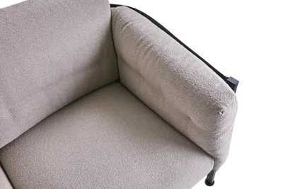 Brafab Delux Soffa Teddy Beige/Svart