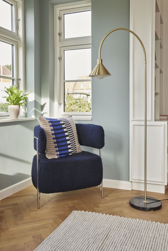 Hübsch Pipe Golvlampa Mässing 60xh168cm, E27