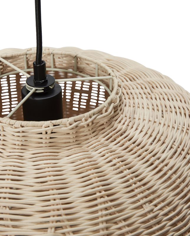 Hübsch Chand Pendant Ellipse Taklampa natur