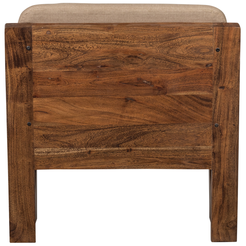 WOOOD Opulent Fåtölj i Bouclé och Trä