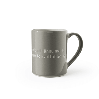 Design House Stockholm Astrid  Lindgren Grå mugg "Ge barnen kärlek" Nr. 1